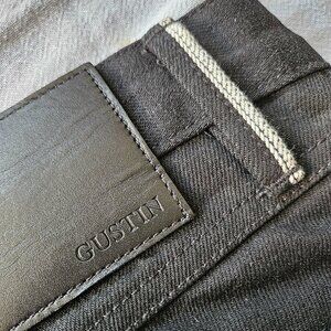 Gustin Black Denim Selvedge Jeans - MADE IN USA